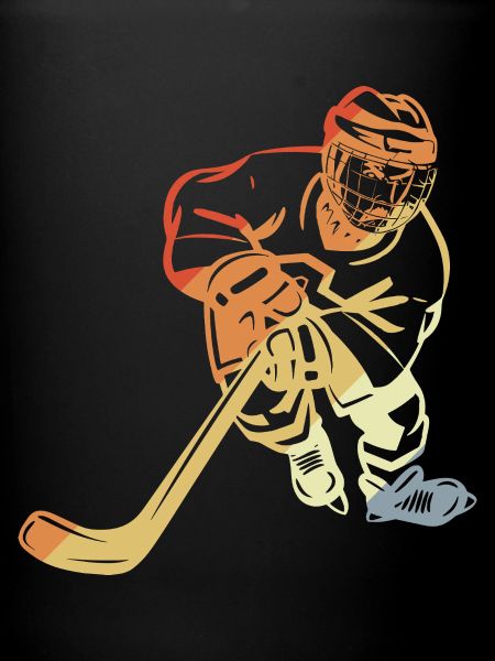 Eishockeyspieler Retro