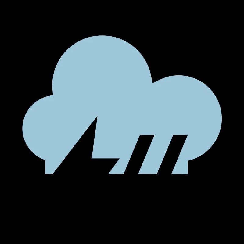 Tempête, icône de nuage d'orage, icône