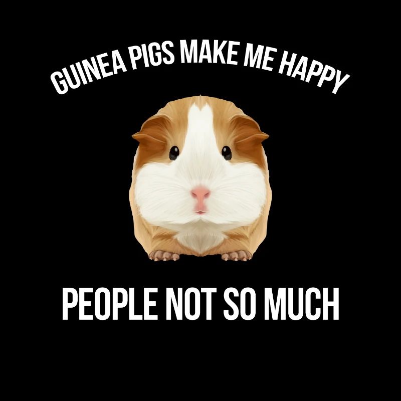 Le cochon d'Inde me rend heureux, idée cadeau Wheek