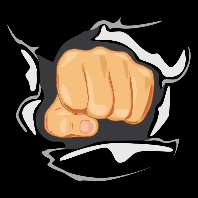 Faust durch die Wand