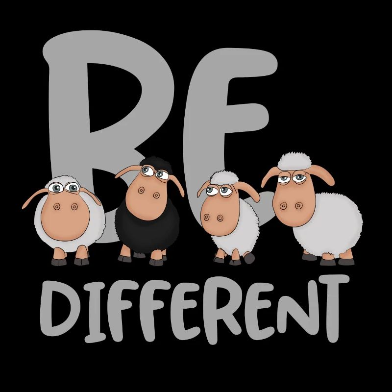 Be different sheep: Unique black sheep