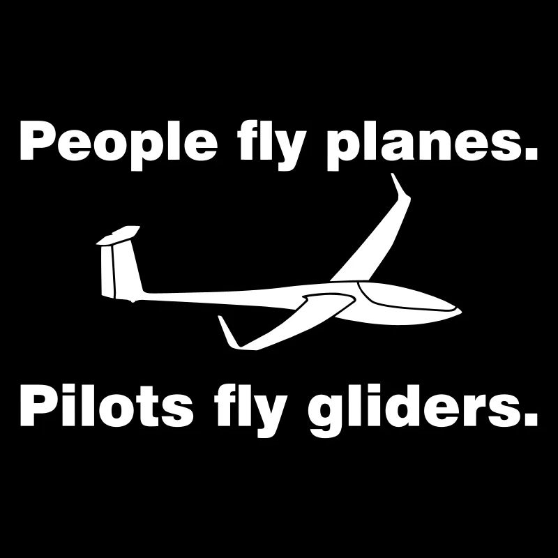 pilot glider pilot flying gift glider