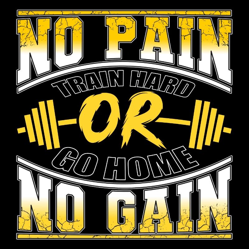 Pas de douleur pas de gain bodybuilder disant la motivation