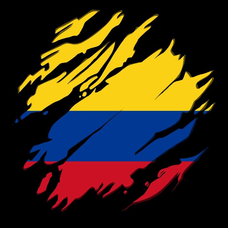Kolumbien Flagge Risse Südamerika