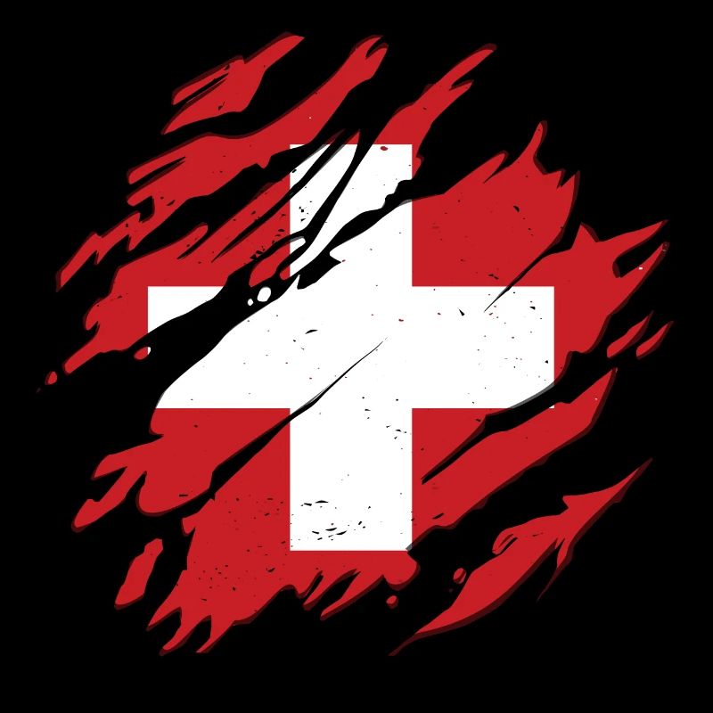 Suisse Drapeau Risses Rayures Rayures Rayures rayures CH