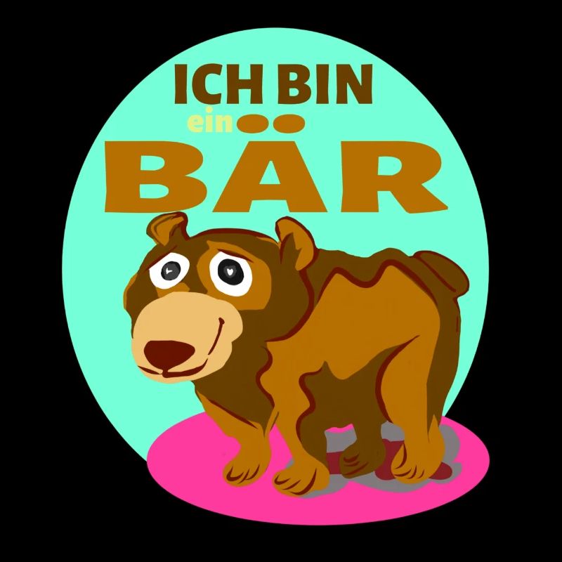 Grizzly schöner farbenfroher Bär. Ich bin ein Bär.