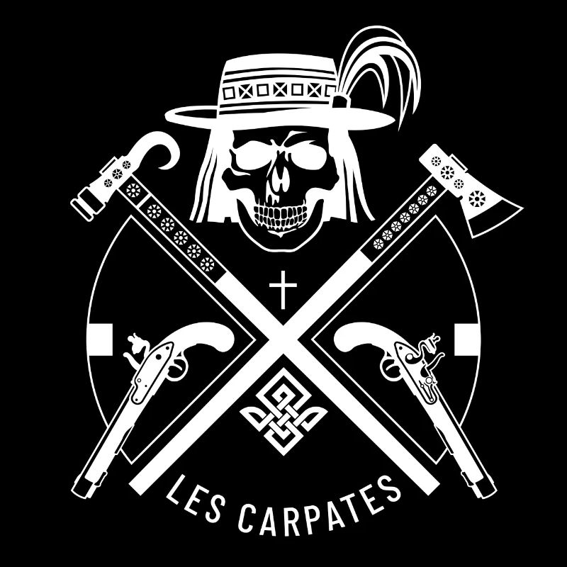 Carpathian Mountains - Les Carpates. White.