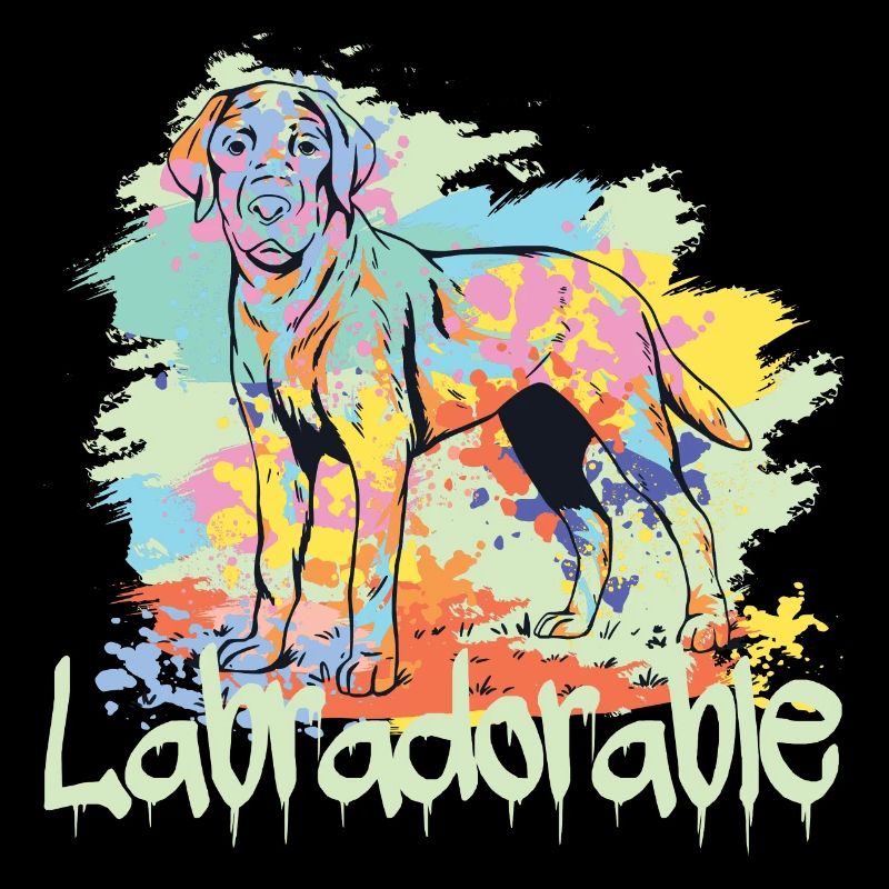 Conception de cadeau de chien labradorable labrador chien