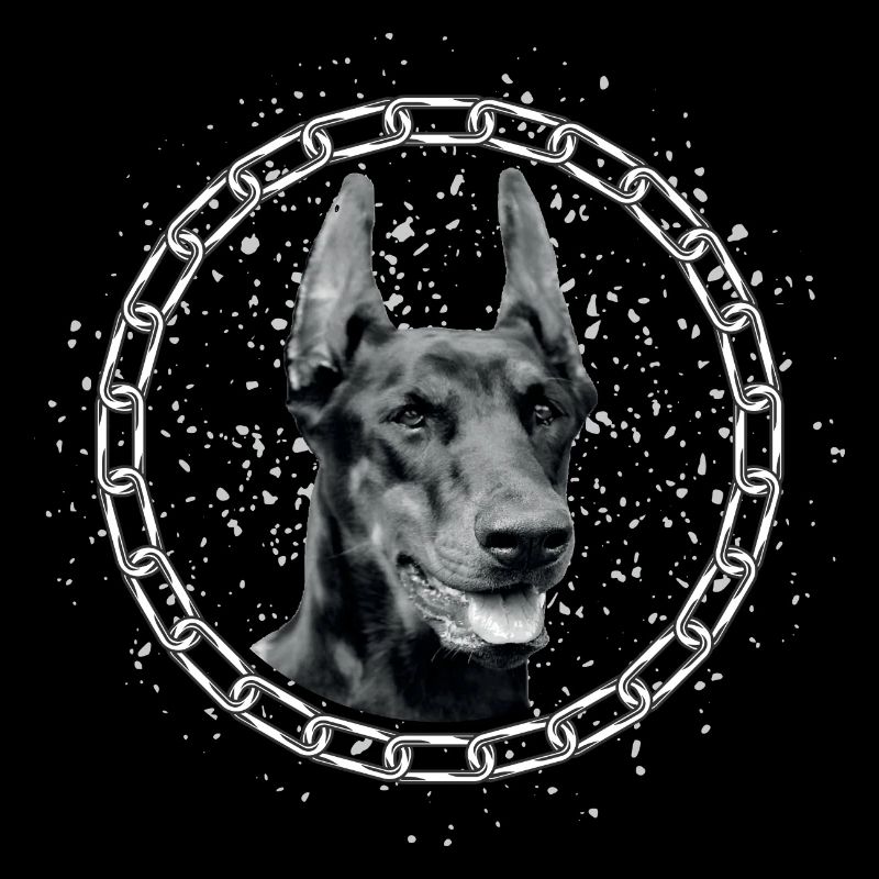 Dobermann comme portrait