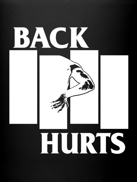 BACK HURTS white