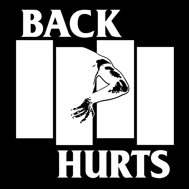 BACK HURTS white