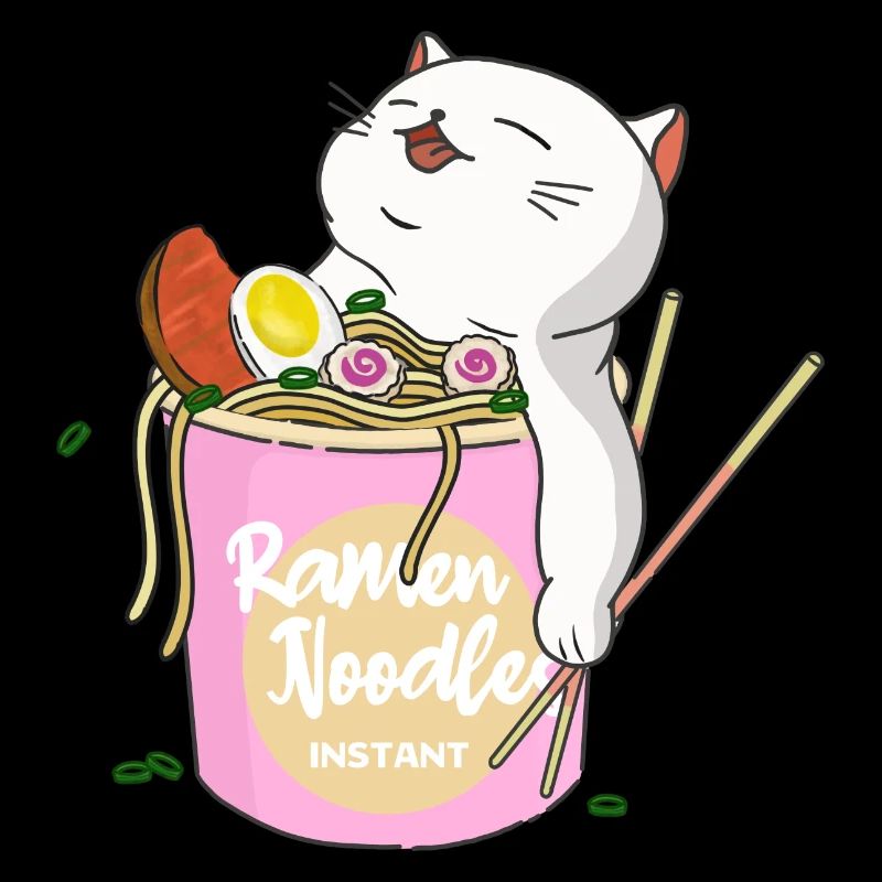 Ramen Noodles Cat