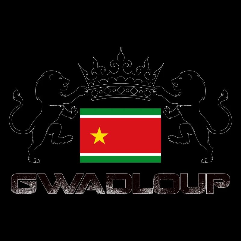 Guadeloupe drapeau royale