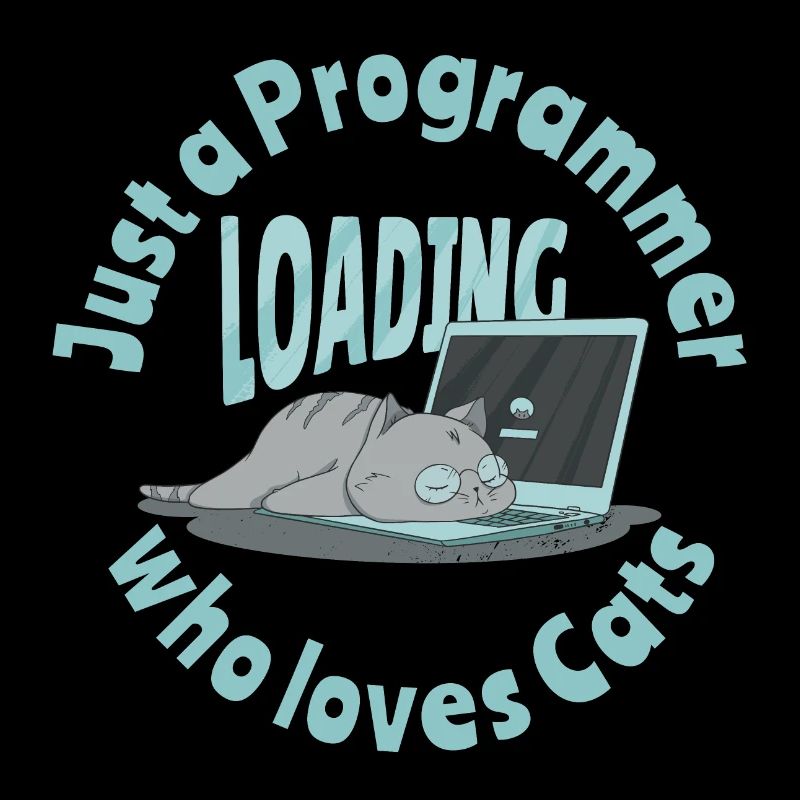 Nur ein Programmierer, der Katzen liebt