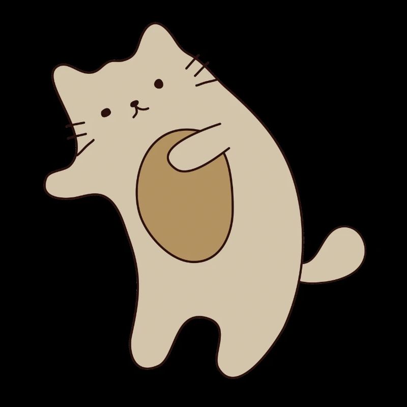 Drawn cat 9