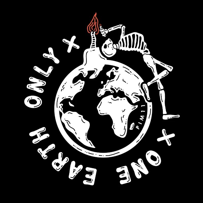 One earth only (white)
