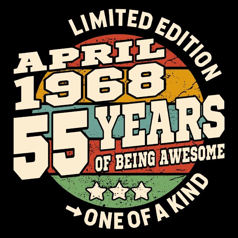 Born in April 1968 - 55 years old