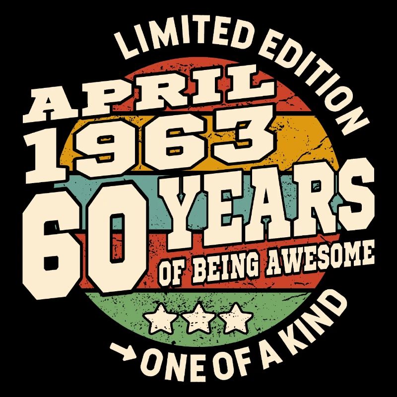 Né en avril 1963 - 60 ans