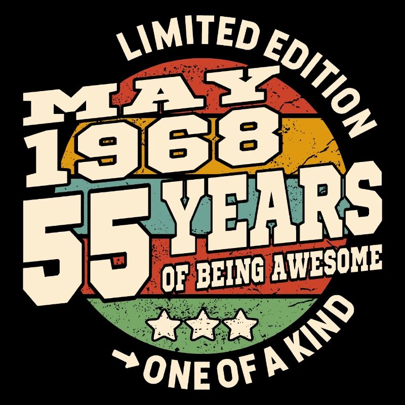 Awesome since may 1968 - 55 years old