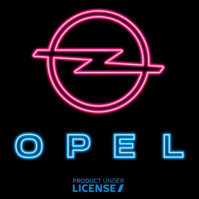 Opel Neon Logo In Blue And Pink
