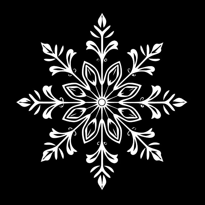 Flocon de neige blanc