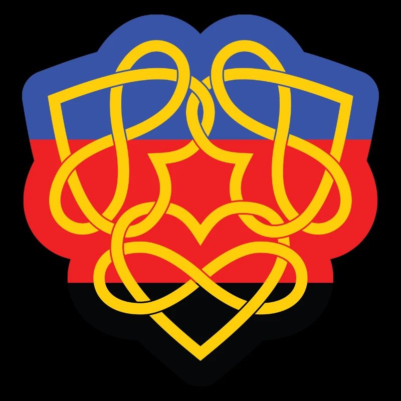 Poly Infinity Hearts Interlocked Flag