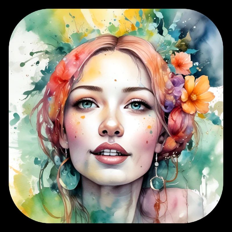 Fille de fleur cool