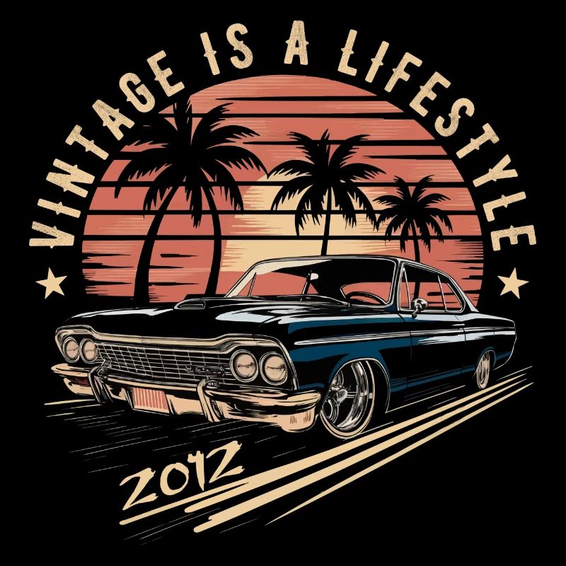 Vintage 2012 Retro Oldtimer Legendär seit 2012