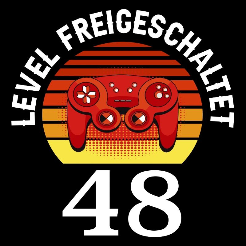 Level 48 Unlocked 48 Birthday 48 years old