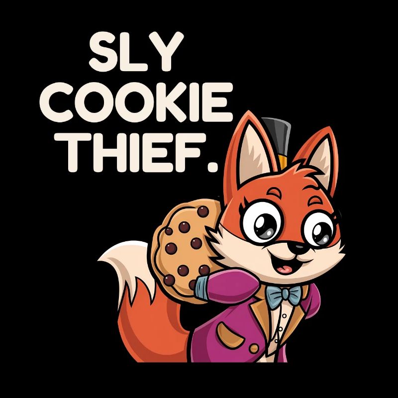Sly Cookie thief - funny fox design