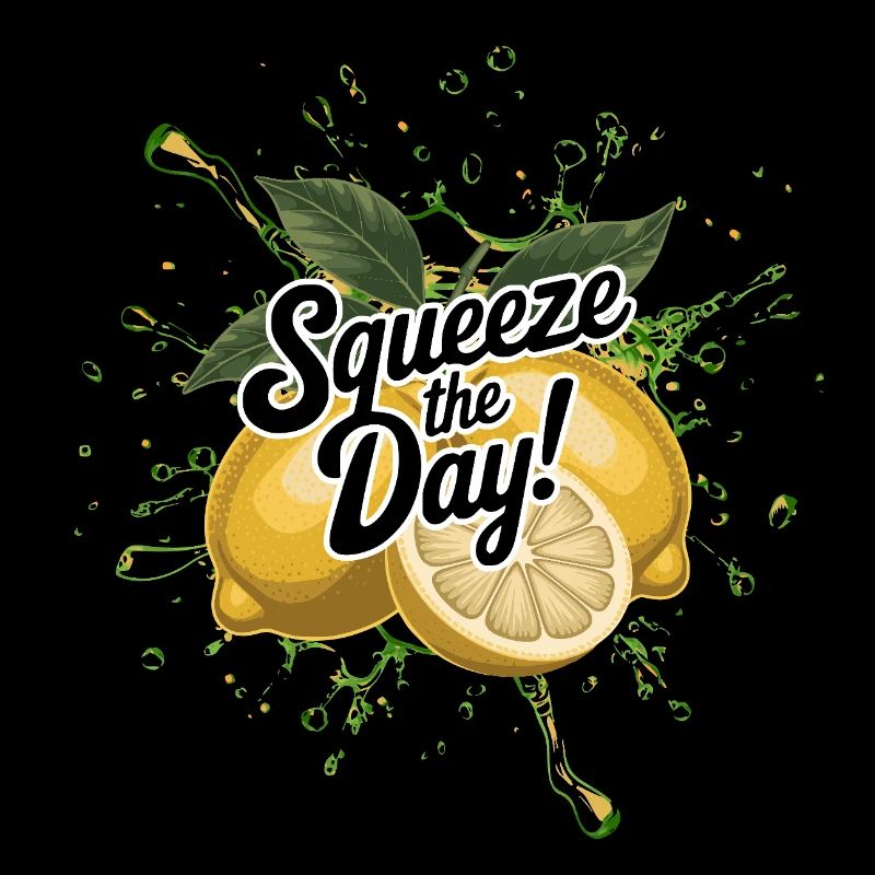 Squeeze the Day – Funny Lemon Summer Saying
