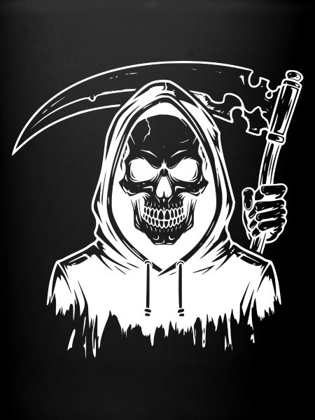Grim Reaper Skull Design