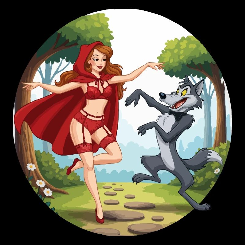 Roodkapje_danst_met_wolf