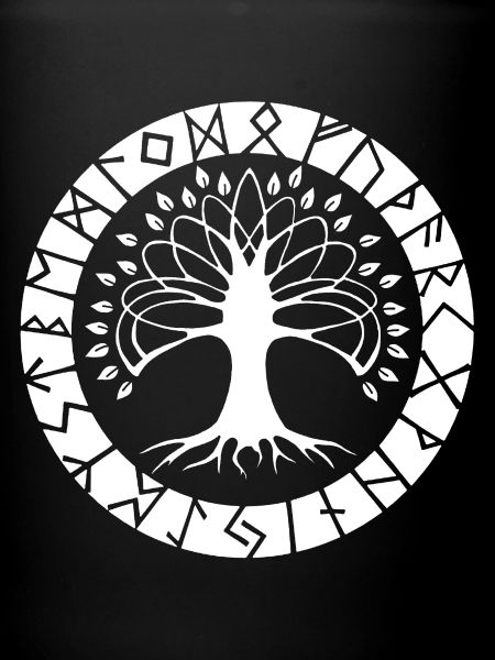 Arbre runique blanc