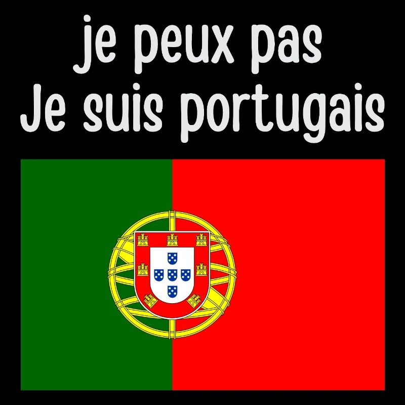 Fierté Portugaise en Texte et Drapeau