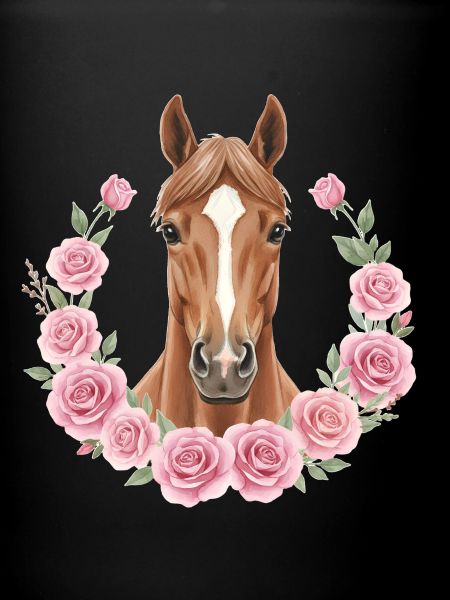 cheval brun