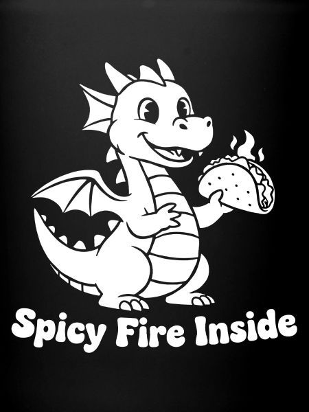 Flaming Dragon Taco Design