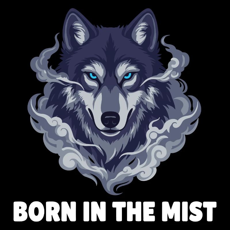 Nebelwolf: Wolfkopf in the haze