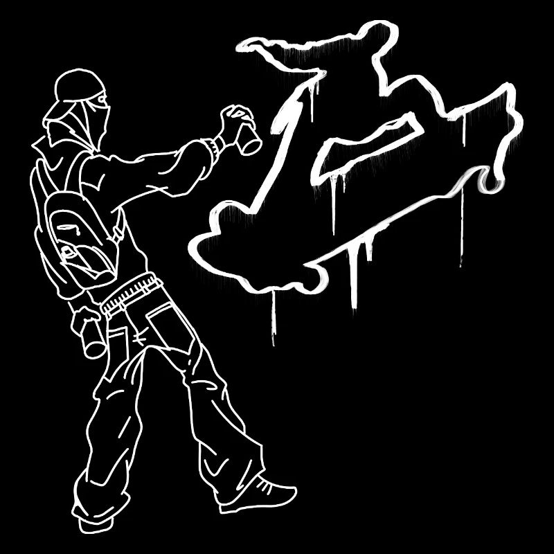 Skater Graffiti Skateboard