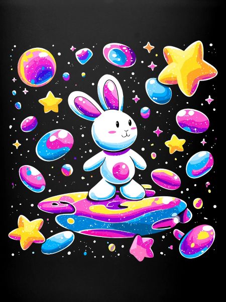 Galactic Rabbit on Surfboard