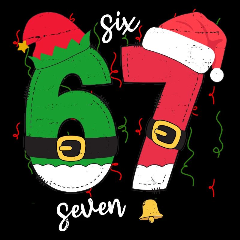 Funny 6-7 Meme Six Seven Xmas