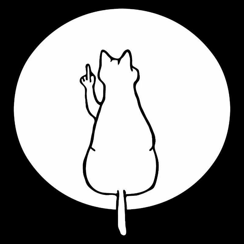 Cat Cats Cat Kitten Kitty Middle Finger