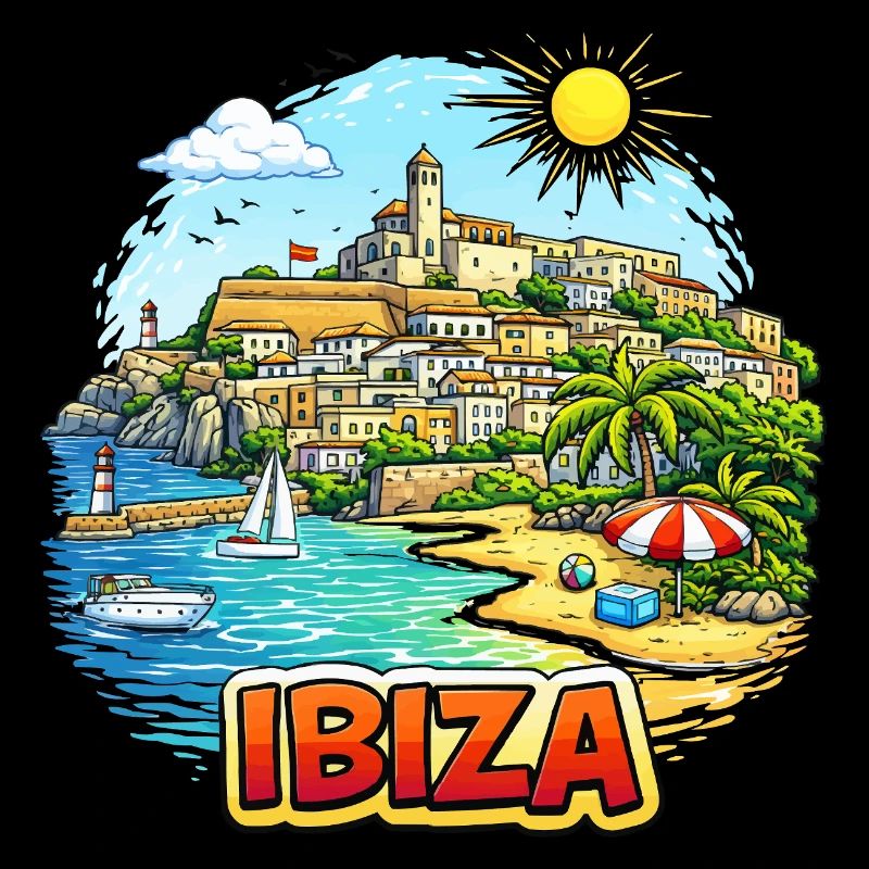 Illustration du Paradis côtier d’Ibiza