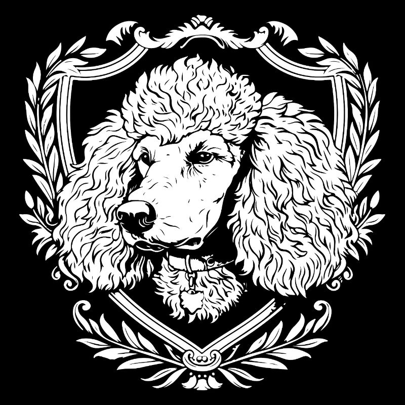 Art héraldique du caniche