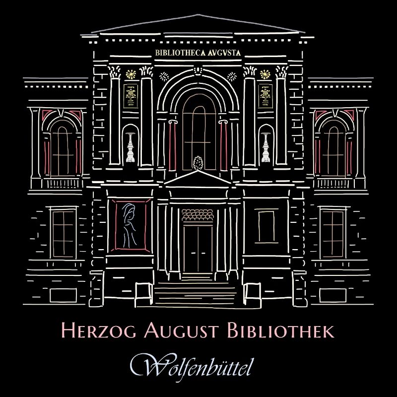 Wolfenbüttel, Bibliothek handgezeichnet