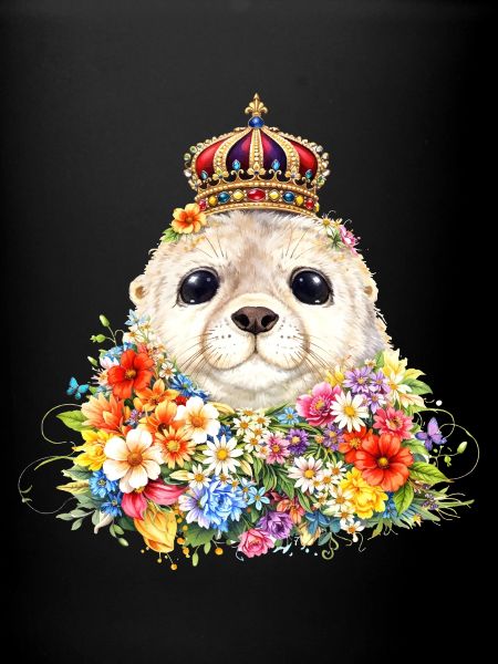 Sceau royal avec couronne