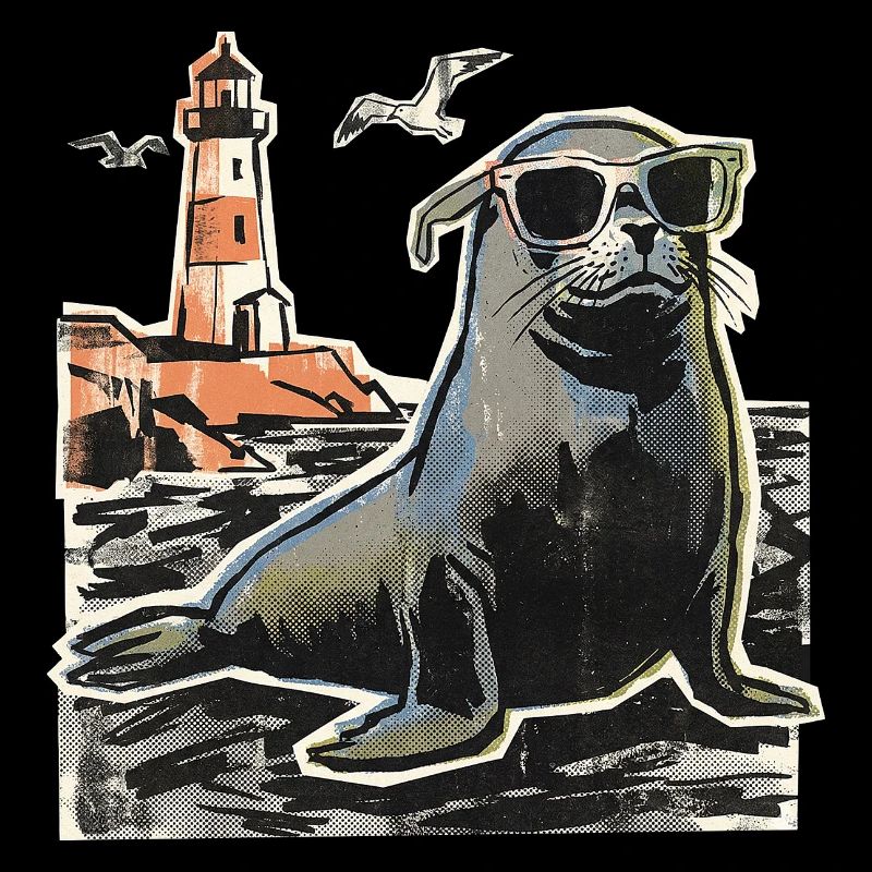 Seal Sea Coast Lighthouse