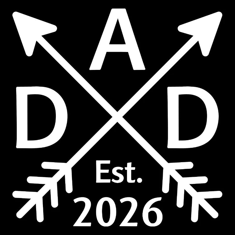 Dad 2026 Geschenk werdender Vater Est 2026