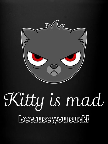 offended cat