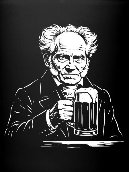 Schopenhauer drinking beer T-Shirt